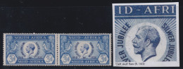 South Africa, SG 67a, MHR "Cleft Skull" Variety - Unused Stamps