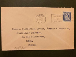 LETTRE HIGGS & O'DONNELL Pour La FRANCE TP 4d OBL.MEC.12 DEC 1955 WELLINGTON - Brieven En Documenten