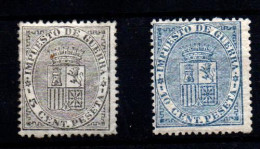 España Nº 141/2. Año 1874 - Unused Stamps