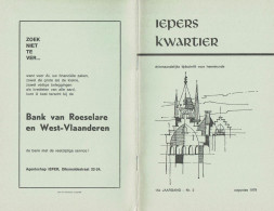 * Ieper - Ypres * (Iepers Kwartier - Jaargang 15 - Nr 2 - Augustus 1979) Tijdschrift Voor Heemkunde - Heemkundige Kring - Geographie & Geschichte