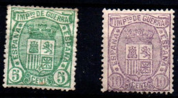 España Nº 154/55. Año 1875 - Unused Stamps