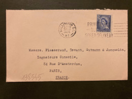 LETTRE HIGGS & O'DONNELL Pour La FRANCE TP 4 D OBLMEC.31 MAY 1955 WELLINGTON C.I. - Cartas & Documentos