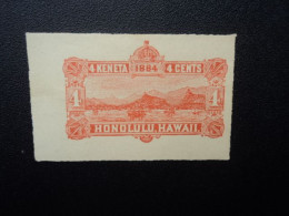 HAWAII * : Épreuve Uniface Du : 4 KENETA (ou) 4 CENTS 1884 Qualité SUP+ ** - Otros – Oceanía