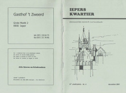 * Ieper - Ypres * (Iepers Kwartier - Jaargang 37 - Nr 4 - December 2001) Tijdschrift Voor Heemkunde - Heemkundige Kring - Geographie & Geschichte