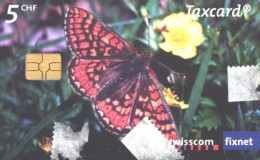 Switzerland:Used Phonecard, Swisscom, 5chf, Butterfly, 2007 - Papillons