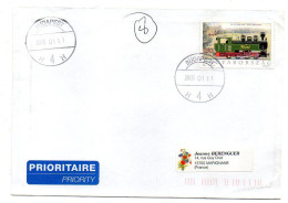 Hongrie--2005--BUDAPEST  Pour MARIGNANE-13 (France)--timbre Train-locomotive Seul Sur Lettre..cachet - Covers & Documents