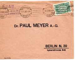 59431 - Deutsches Reich - 1923 - 300M Querformat EF A Bf FRANKFURT -> Berlin - Lettres & Documents