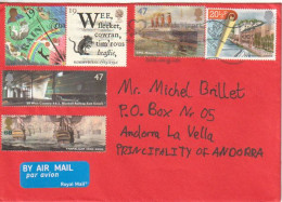 Beautiful Philatelic Letter From England To Andorra (Principat)  With Illustrated Arrival Postmark (Oficina Postal) - Non Classificati