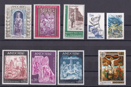 Franz. Andorra Schönes Lot Postfrische Sonder-Marken **/MNH (Blk-9) - Verzamelingen