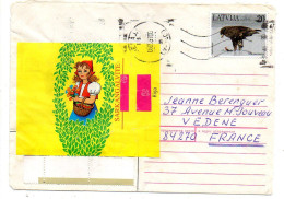 Lettonie --1997--LIEPAJA  Pour VEDENE-84 (France).enveloppe Illustrée..... Timbre Rapace  ..cachet - Lettland