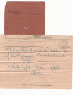 58647) India Telegram Jaipur Postmark Cancel 1911 - Andere & Zonder Classificatie