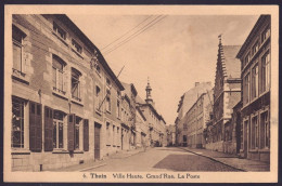 +++ CPA - THUIN - Ville Haute - Grand' Rue - La Poste   // - Thuin