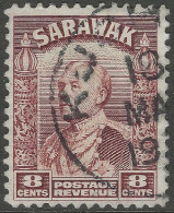 Sarawak. 1934-41 Sir Charles Vyner Brooke. 8c Brown Used. SG 112 - Sarawak (...-1963)