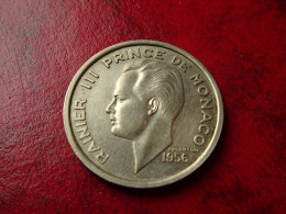 Monaco  100 Francs 1956      Belle Pièce     Ref N°2 - 1949-1956 Anciens Francs