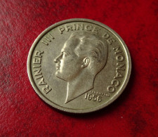 Monaco  100 Francs 1956      Belle Pièce     Ref N°1 - 1949-1956 Old Francs