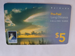 BERMUDA  $5 ,-  BERMUDA  NORTHROCK    SUNSET     3/2005    PREPAID CARD  Fine USED  **  14788** - Bermuda