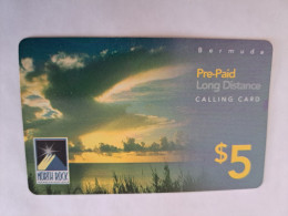 BERMUDA  $5 ,-  BERMUDA  NORTHROCK    SUNSET     3/2007    PREPAID CARD  Fine USED  **  14792** - Bermudas