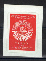 Errinophilie - Philexfrance 89 , La Vignette " Annonce " Rouge , YV 23A N** - Briefmarkenmessen