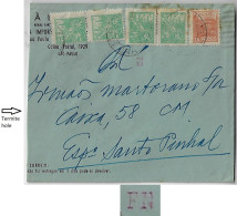 Brazil 1953 Importing House Barateira Cover From São Paulo To Pinhal 5 Stamp Electronic Sorting Mark Transorma FN - Cartas & Documentos