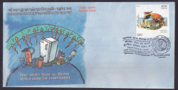 India 2006 Environment, Climate Change, Chlorofluorocarbon, CFC, Ozone Day, Refrigerator, Sp Cover (**) Inde Indien - Storia Postale