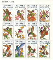 MDB-BK5-071 MINT ¤ ANGOLA 1996 12w In Serie  ¤ - VÖGEL - BIRDS - VOGELS - OISEAUX - AVES - - Segler & Kolibris