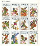 MDB-BK5-071 MINT ¤ ANGOLA 1996 12w In Serie  ¤ - VÖGEL - BIRDS - VOGELS - OISEAUX - AVES - - Colibríes