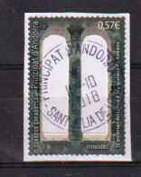Centre D'Interpretacio Del Romanic (l'art Roman D'Andorre) Timbre Oblitéré 1 ère Qualité, Sur Fragment Lettre - Used Stamps