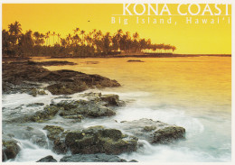 Big Island Of Hawaii, Kona Coast Beach Shore Scene, C1990s/2000s Vintage Postcard - Hawaï