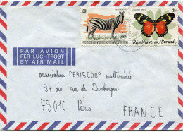 BURUNDI LETTRE PAR AVION DEPART ? ?-?-? POUR LA FRANCE - Lettres & Documents