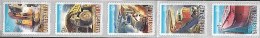 Australia, 2008, Heavy Haulers, Vertical Strip W/ 5 Stickers MNH - Camion