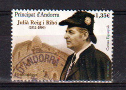 Julià Reig Ribó, Consejero General De Los Valles De Andorra De 1948 A 1949 , Sello Usado, 1ra Calidad (2017) - Used Stamps