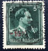 België - Belgique - C18/17 - 1946 - (°)used - Michel 424 - Koning Leopold III Met 'V' En Kroon - 1946 -10%