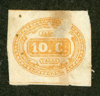 619 Italy 1863 Scott #J1 No Gum Faulty (Lower Bids 20% Off) - Taxe