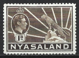 Nyasaland Protectorate 1934. Scott #39 (U) George V And Leopard - Rodesia & Nyasaland (1954-1963)