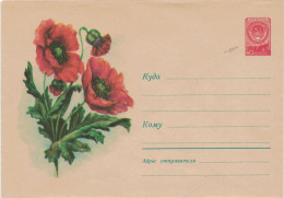 Ungebrauchte Ganzsache Roter Mohn Klatschmohn - 1950-59