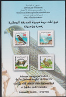 2002-Tunisie/ Y&T 33 - Animaux Particuliers Du Parc National Zembra Et Zmbretta /  Perforated Minisheet .MNH/*** - Conejos