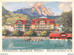 CPA  Suisse, HERGISWIL, Park Hotel Bellevue Rössli - Hergiswil