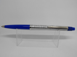 Vintage Ballpoint Pen Markant K700 Blue And Chromed Plastic Germany #0778 - Pens