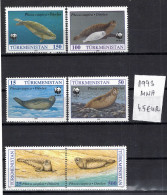 CHCT4 - Seals, Fauna, Complete Series, MNH Stamps, 1993 Turkmenistan - Turkmenistán