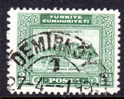 TURKEY - 1929 DEFINITIVE 2½k STAMP FINE USED SG 1071 - Oblitérés