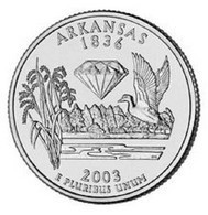 USA EEUU 25 CENTS. QUARTER DOLLAR ARKANSAS 2003 P  UNC NEW - 1999-2009: State Quarters