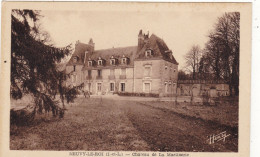 37. NEUVY LE ROI. CPA SEPIA.  CHATEAU DE LA MARTINERIE - Neuvy-le-Roi