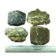 Cyprus Mineral Specimen Rock Lot Of 4 - 799g - 28.1 Oz Troodos Ophiolite 04289 - Minéraux