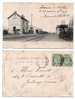 1873, Loiret, Artenay, Breger Freres, La Gare, Dos Non Divisé - Artenay