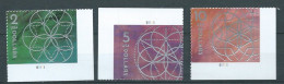 VERINIGTE STAATEN ETATS UNIS USA 2022-23 FLORAL GEOMETRY SET 3V SN 5700-1 +5755 YT 5543-4+5618 - Unused Stamps