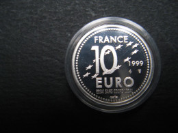 PIECE 10 EUROS EUROPA ESSAI SANS COURS LEGAL 1999 EN ARGENT SOUS BLISTER - Pruebas