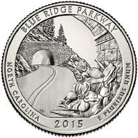 USA EEUU 25 CENTS. QUARTER DOLLAR BLUE RIDGE 2015 D O P A ELEGIR UNC NEW - 2010-...: National Parks