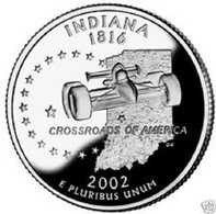 USA EEUU 25 CENTS. QUARTER DOLLAR INDIANA 2002 D O P A ELEGIR UNC NEW - 1999-2009: State Quarters