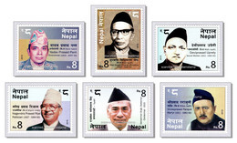 Nepal 2015 (8) Personalities -  Ökonom - Politican - Poet - Martyr - Social Worker - MNH - Népal