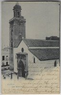 Spain 1902 Postcard Photo San Marcos Church Editor Hauser Y Menet from Sevilla To Brazil Stamp King Alfonso XIII 10 Cent - Sevilla